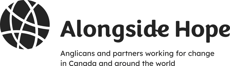 Alongside Hope Logo. Underneath it says "Anglicans and partners working for change in Canada and around the world"