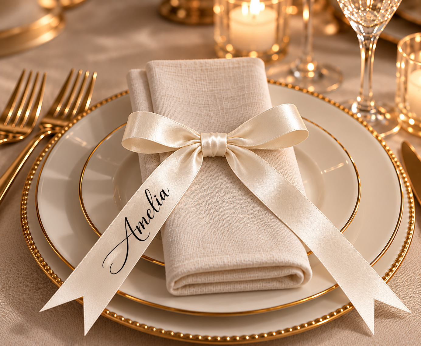 Personalised Satin Ribbons for Bows