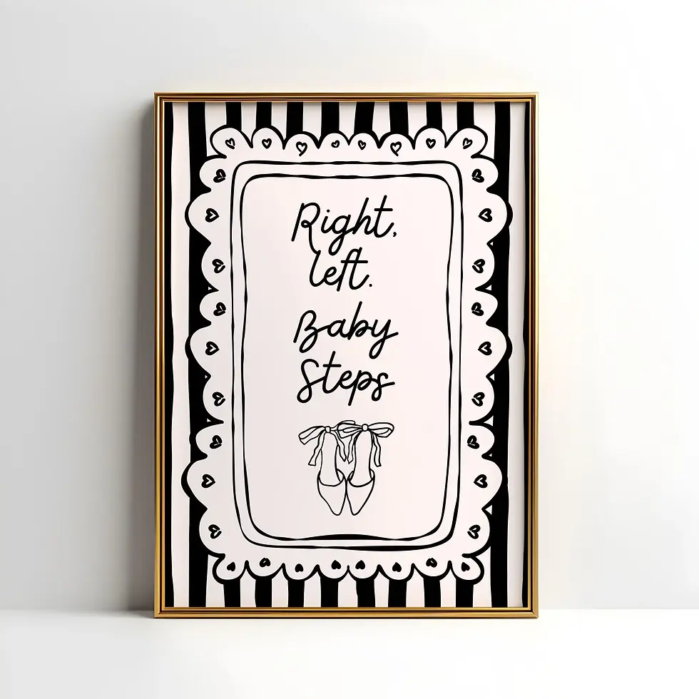 Thumbnail: Olivia Dean Lyrics Print, Right, Left, Baby Steps, Olivia Dean Print