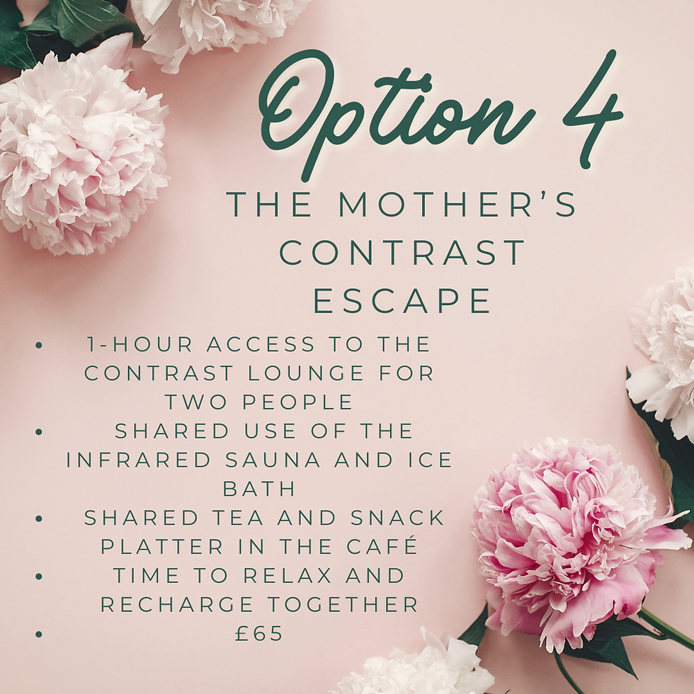 Thumbnail: Mother's Day Packages - The Mother’s Contrast Escape – £60 (for two)