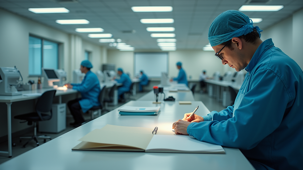 High angle view of a vocational training center