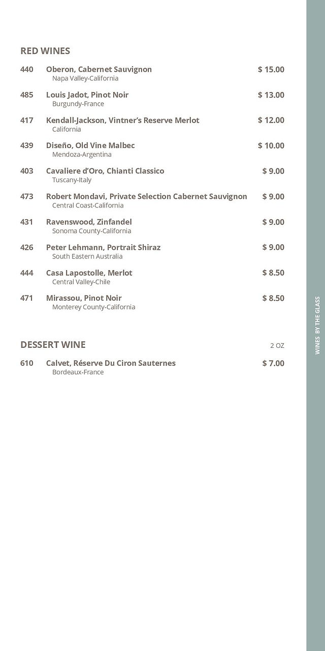 MSC Divina Wines By The Glass
