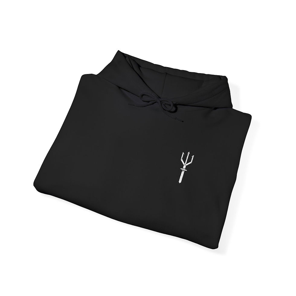 Thumbnail: EMBROIDED Front Trident Hoodie
