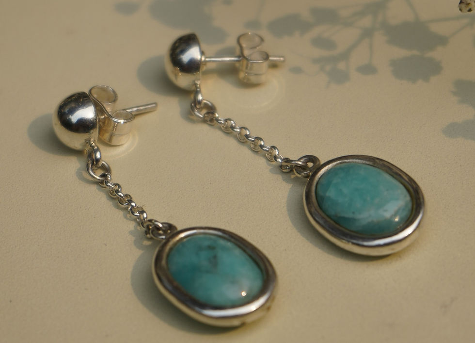 Amazonita Gemstone Earrings