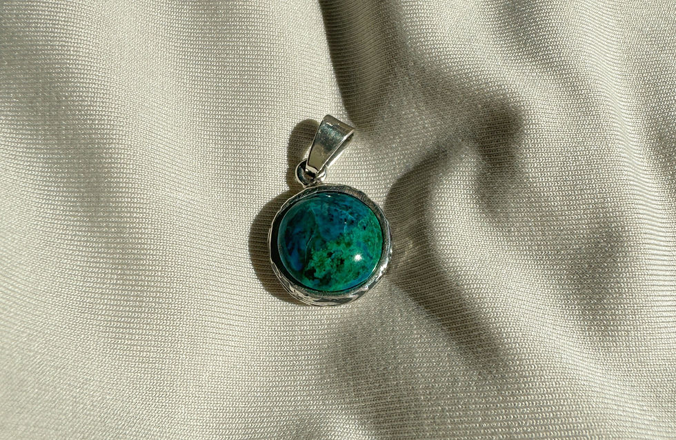 Chrysocolla Gemstone Pendant