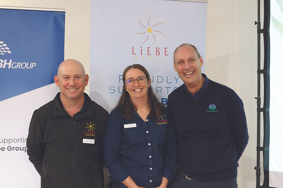 Liebe 2026 Women's Field Day: Chris O'Callaghan Rebecca Fitzsimons and Eric Nankivell