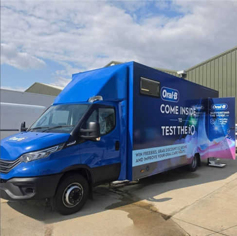 Oral-B marketing vehicle