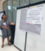 Vashti Adams presenting her poster