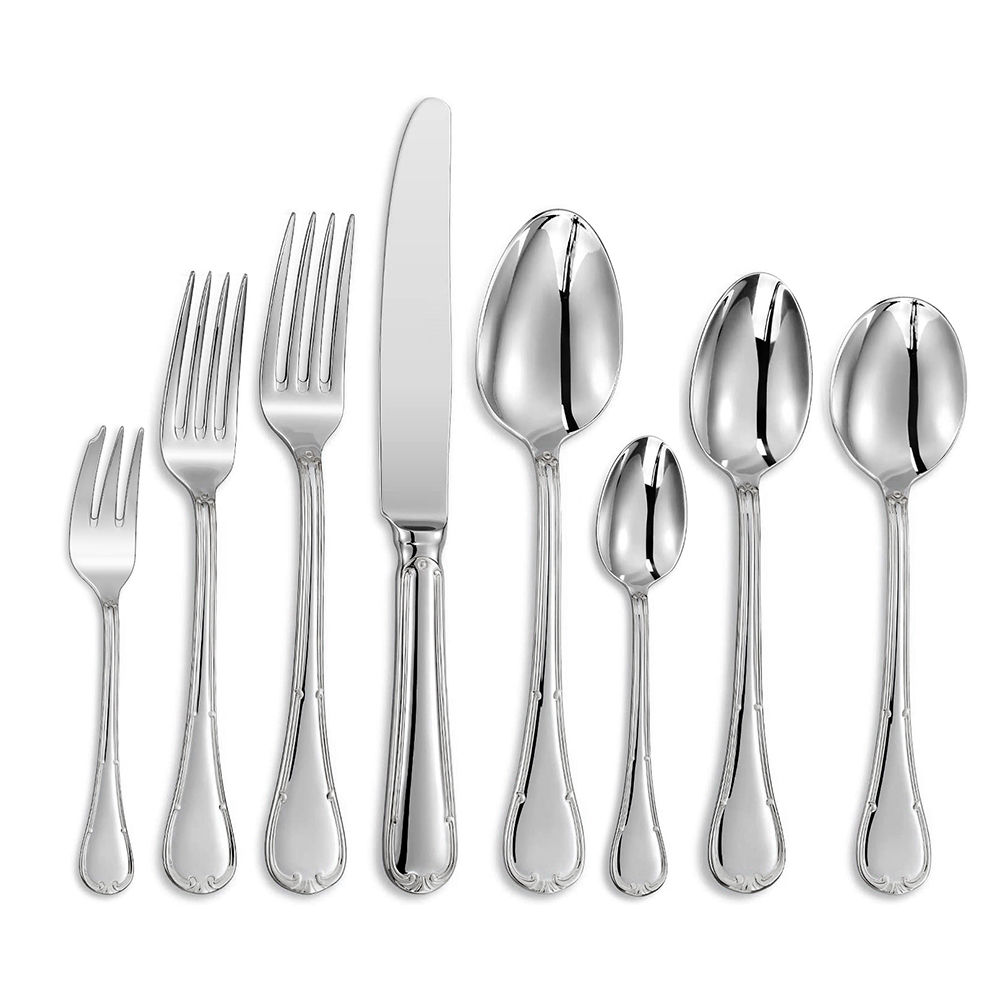 1/2 Pieces Fine Silverware Set Elegant Stainless Steel 18/10 Cutlery Mirror Poli