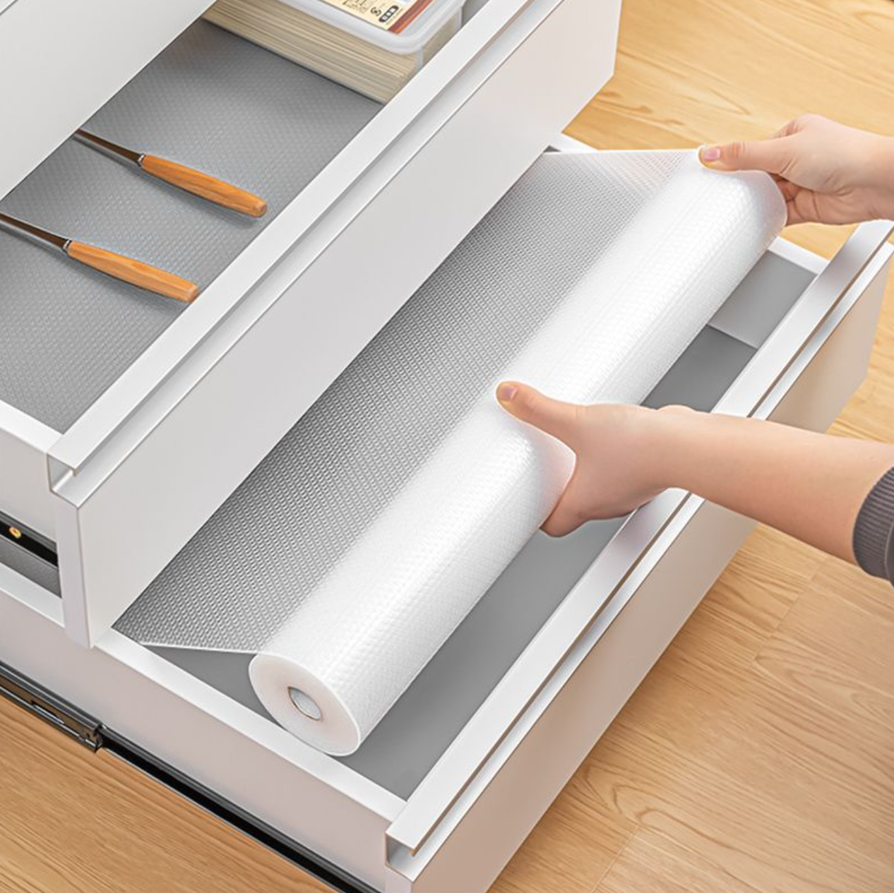 30/60cm 1.5/5M Drawer Mat Shelf Cover Liners Non Slip Waterproof Closet Placemat
