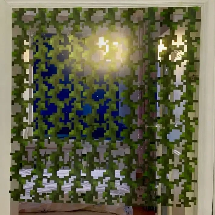 Miniatura: 4 Adesivos Para Janelas Estilo Minecraft (16x16 Cm) 4 Adesivos