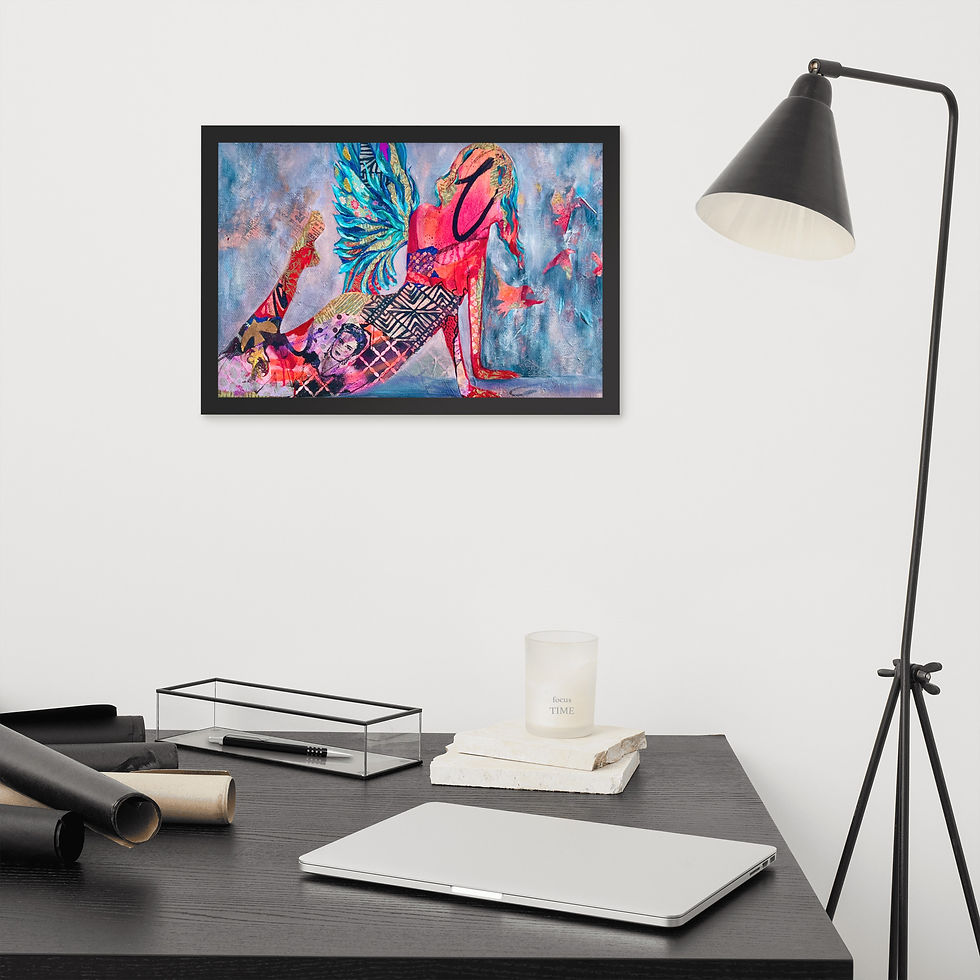 Thumbnail: Unseen Threads Framed Paper Print