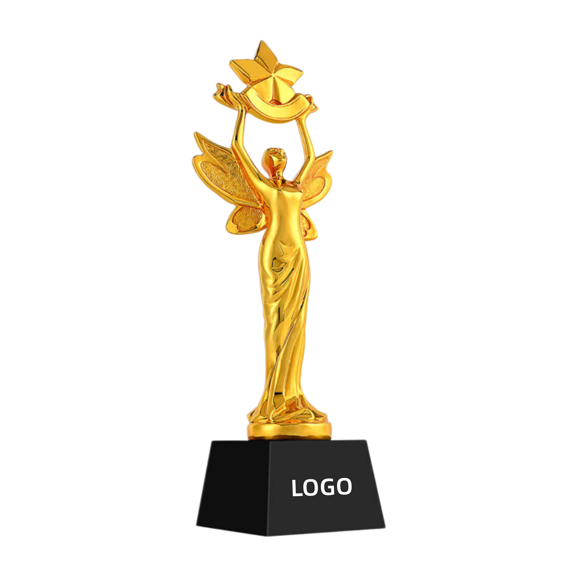 Gold-Plated Resin Women's Trophy