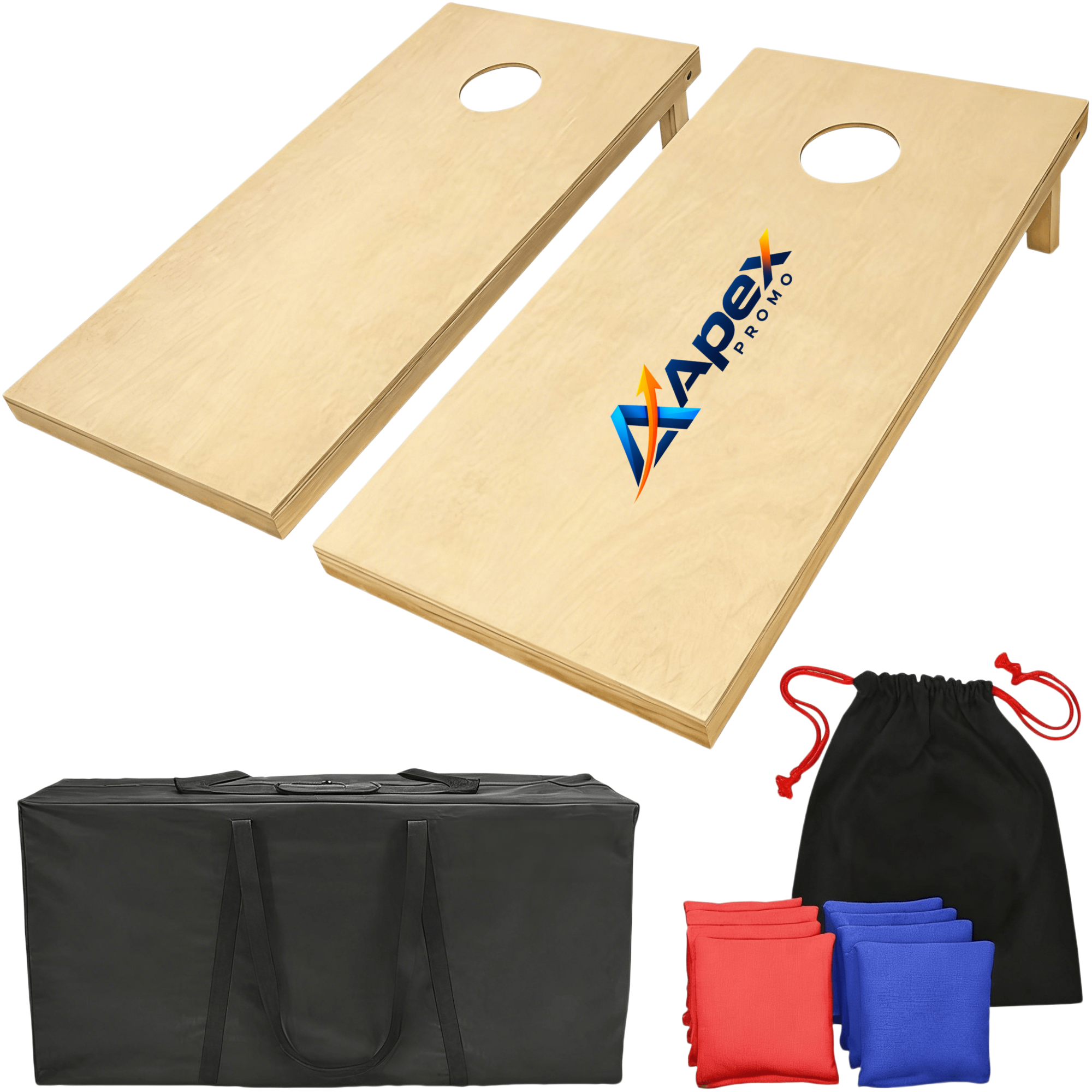 Foldable Wooden Cornhole Game Set