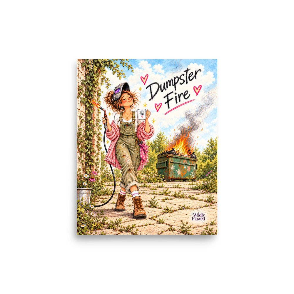 Dumpster Fire 8X10 Print, Unframed