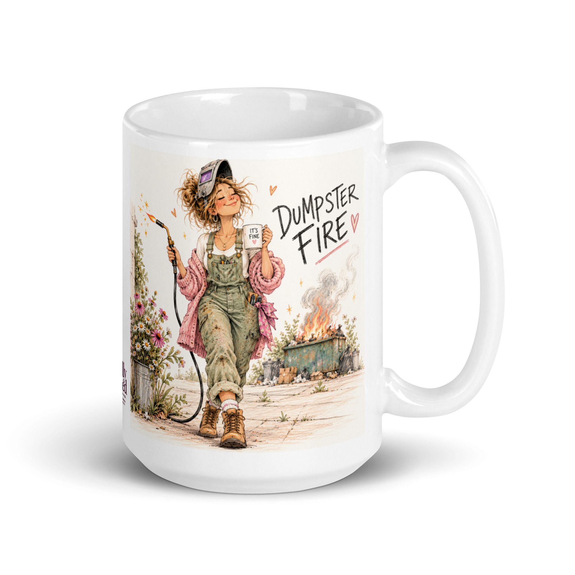 Dumpster Fire Mug 15oz