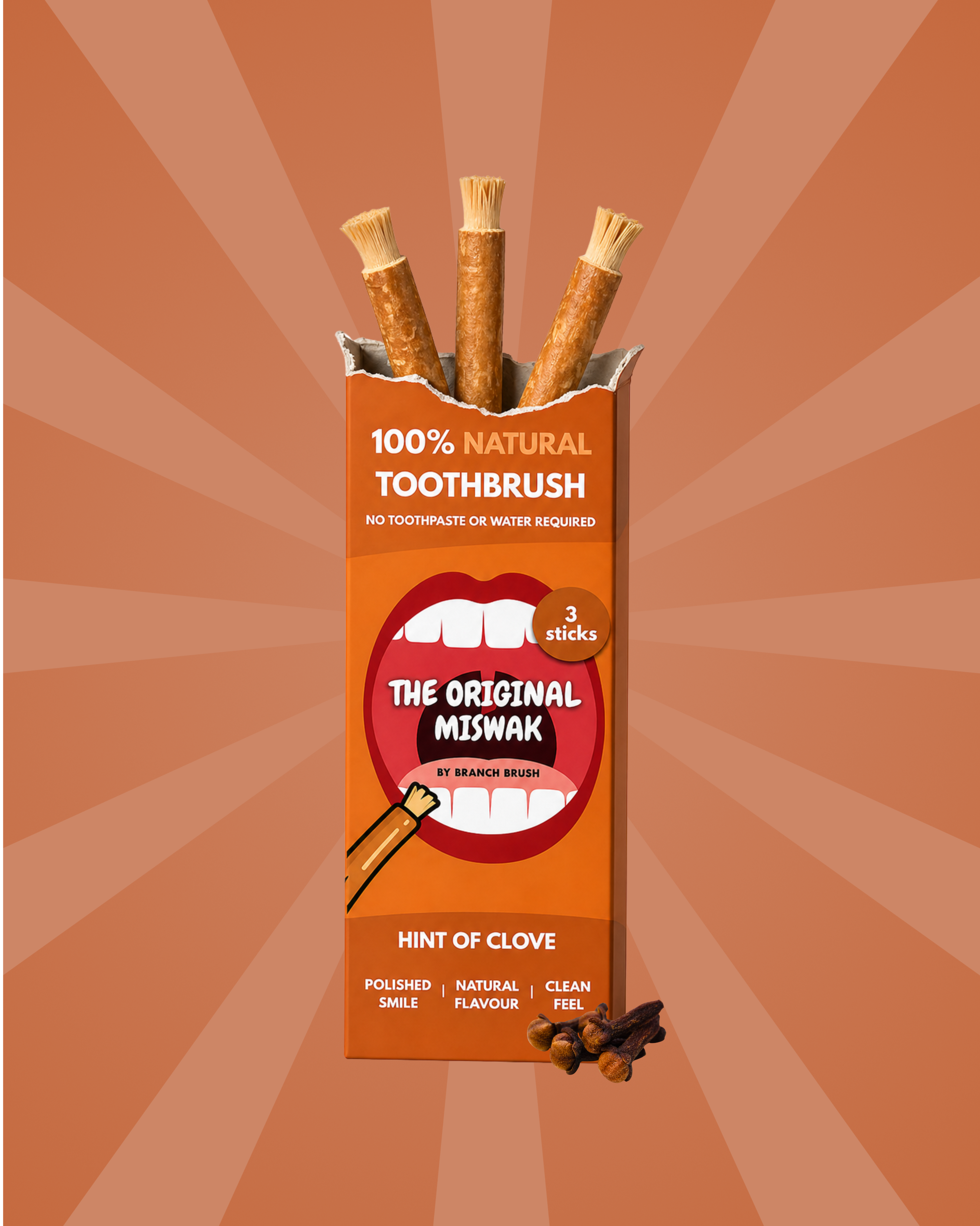 Clove: 3Pcs Miswak Refill Pack