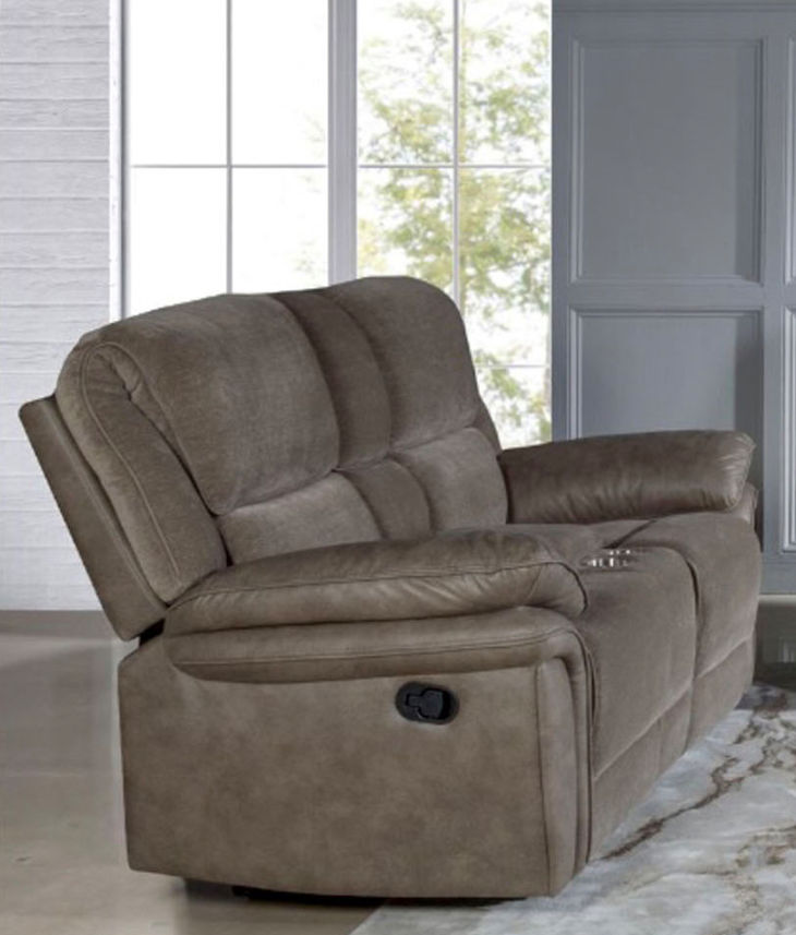 Thumbnail: Bronze & Mink Motion Reclining Sofa & Loveseat