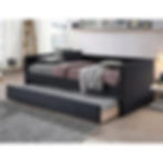 Sadie Black Velvet Twin Daybed