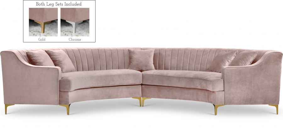 Miniatura: Jackson Velvet 2pc. Sectional
