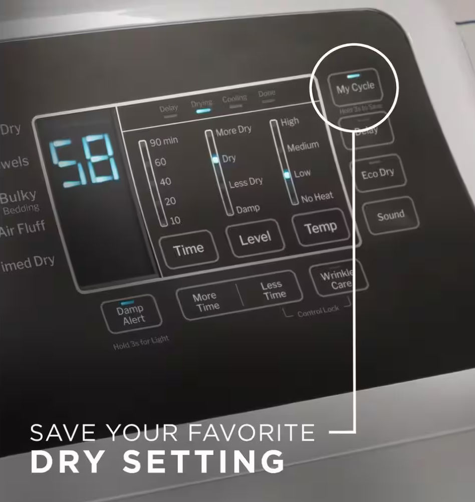 Thumbnail: GE 7.4 cu. ft. Vented Sensor Dry Electric Dryer in White