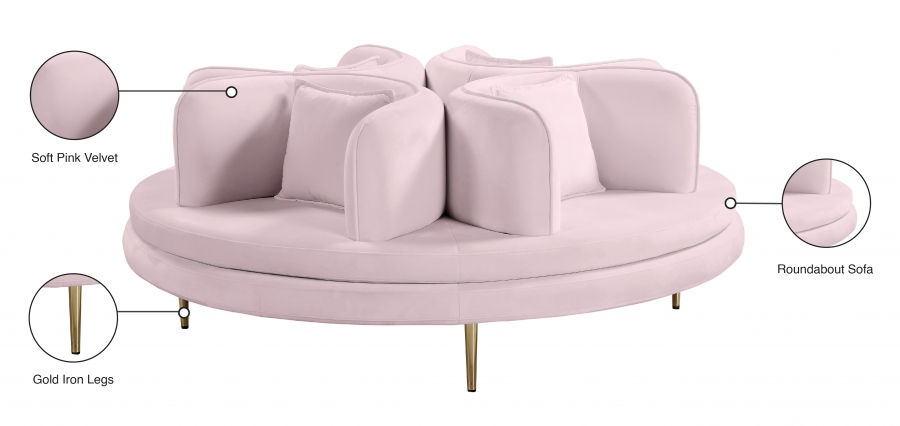 Thumbnail: Circlet Velvet Roundabout Sofa