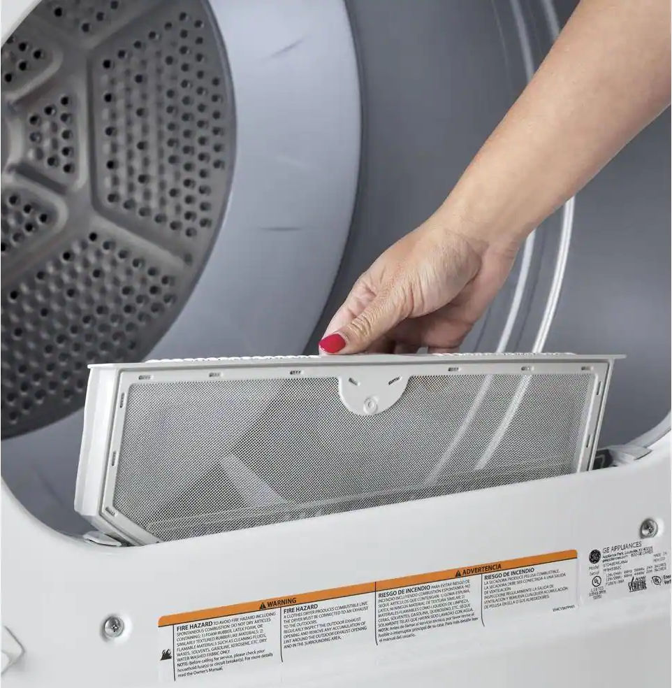 Thumbnail: 6.2 cu. ft. White Electric Vented Dryer with Auto Dry