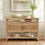 Thumbnail: Wood & Cane 2 Door Storage Console Table, Honey