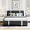 Thumbnail: Full Size Upholstered Faux Leather Platform Bed, Hydraulic Storage