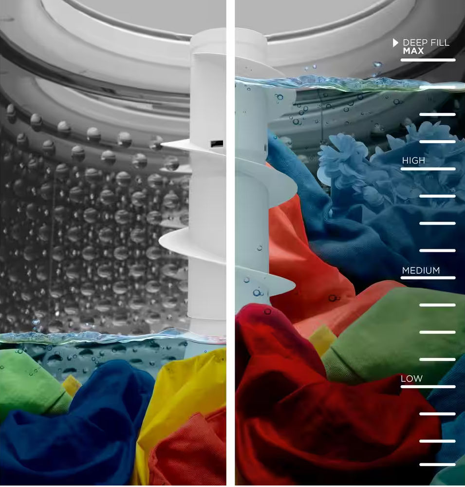 Thumbnail: GE 4.5 cu. ft. Water Level Control Top Load Washer in White