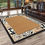 Thumbnail: 5x7 Safari Area Rug in Brown with Ivory Graphic Assorted Animal Pelt Border desi