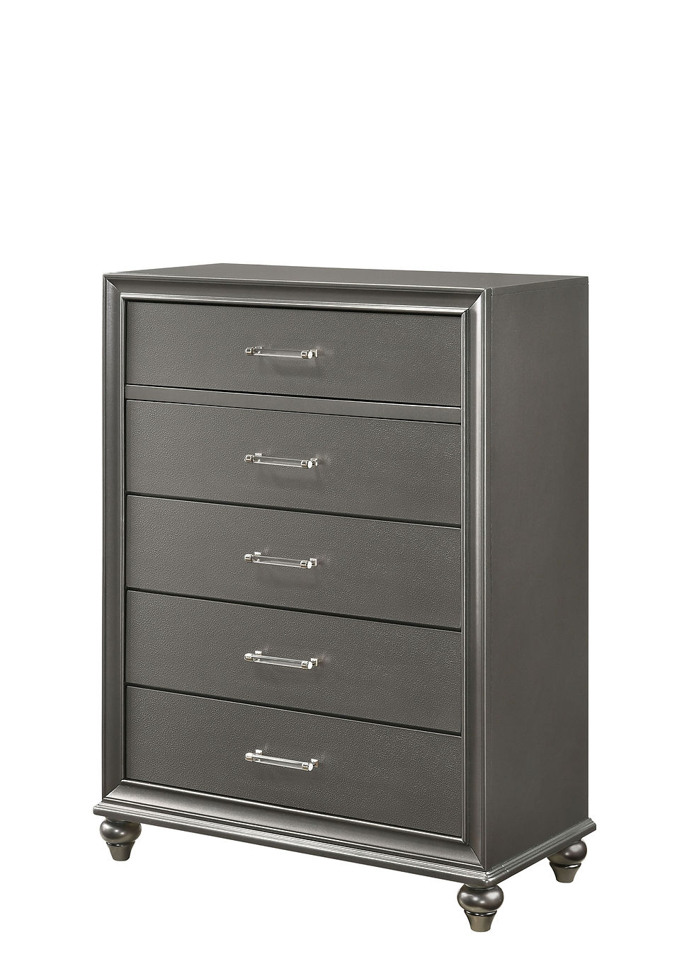 Miniatura: Metallic Grey Bedroom With Headboard LED Lights