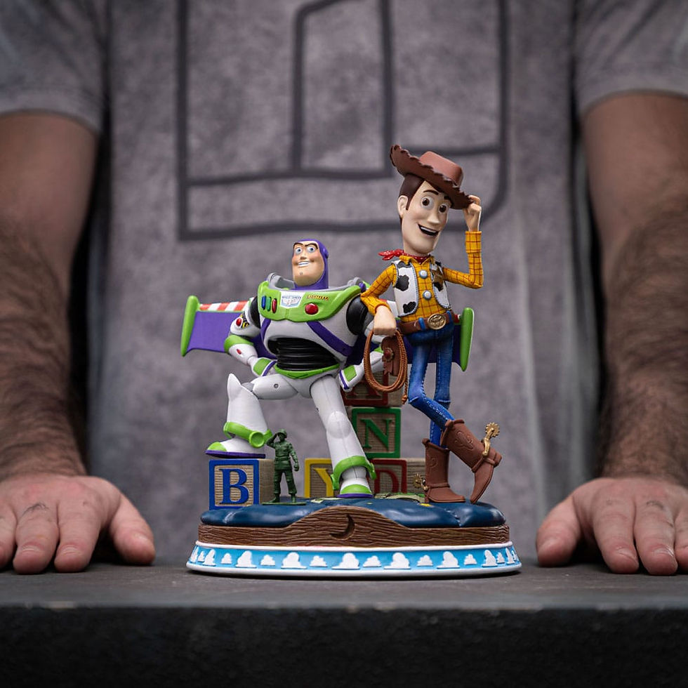 Miniatura: Toy Story Deluxe Art Scale Statue 1/10 Buzz & Woody Iron Studios