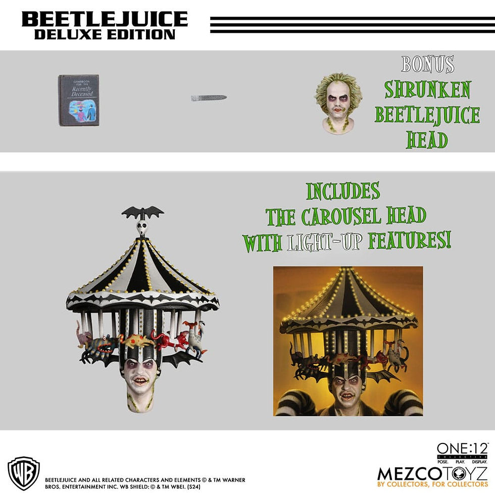 Miniatura: Beetlejuice Action Figure 1/12 Beetlejuice Deluxe Edition 18 cm