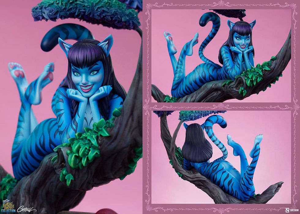 Miniatura: Fairytale Fantasies Collection Statue Lady Cheshire Cat Sideshow Collectibles