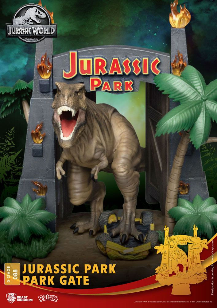 Miniatura: Jurassic Park D-Stage PVC Diorama Park Gate 15 cm Beast Kingdom Toys

