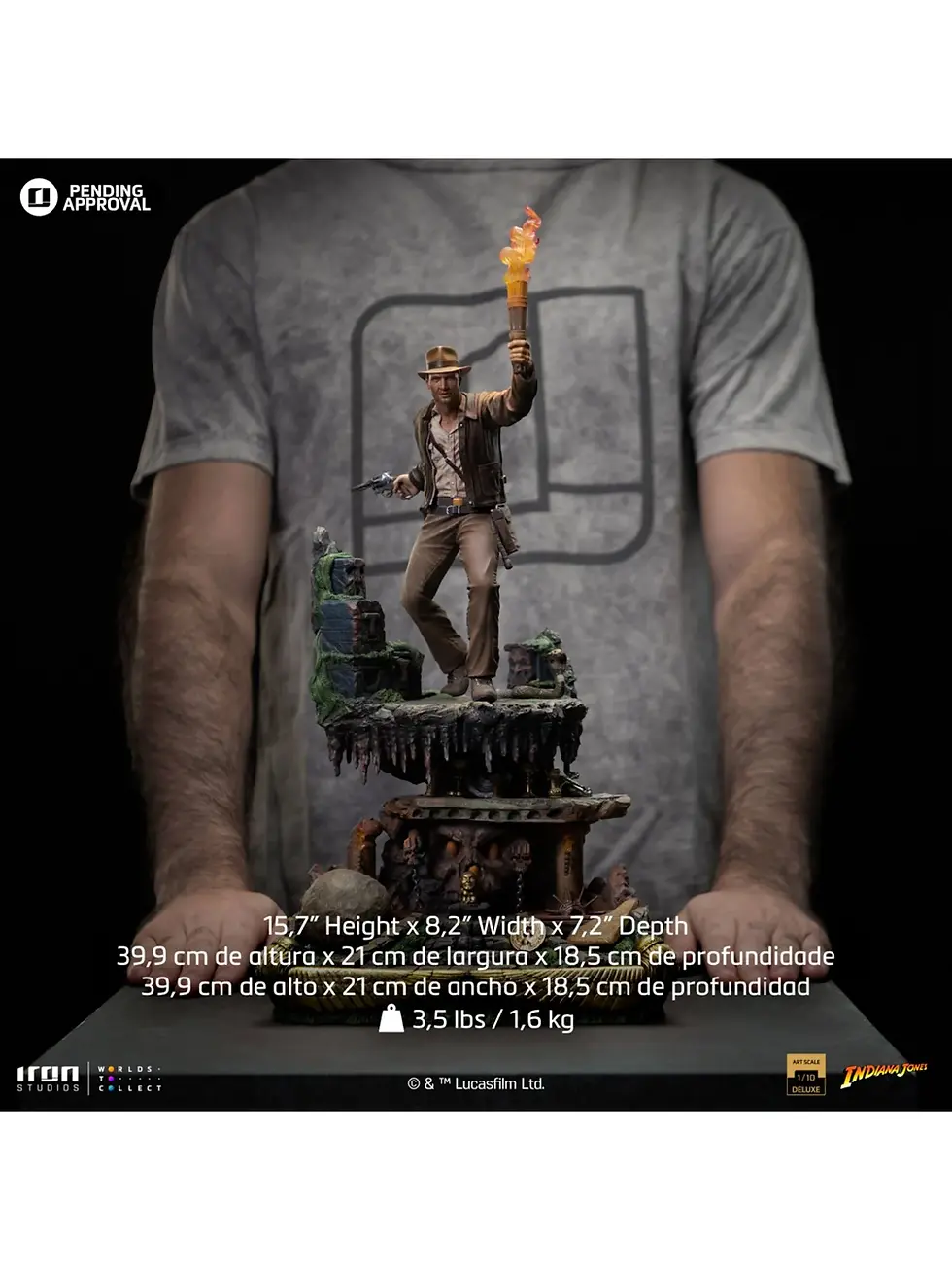 Miniatura: Indiana Jones Deluxe Art Scale 1/10 Statue - Iron Studios