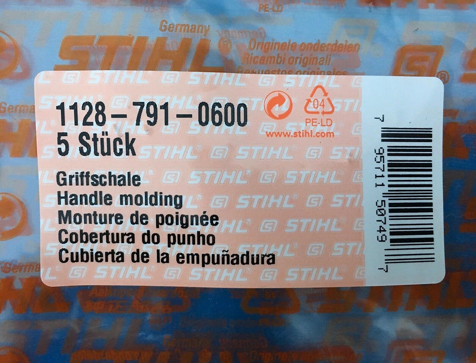 Thumbnail: STIHL 044, 440, 046, 460, Rear Handle Cap Moulding. # 1128 791 0600