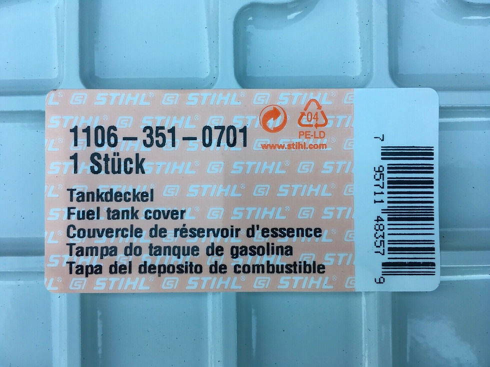 Thumbnail: STIHL Genuine 070, 090 Fuel Tank Cover. # 1106 351 0701