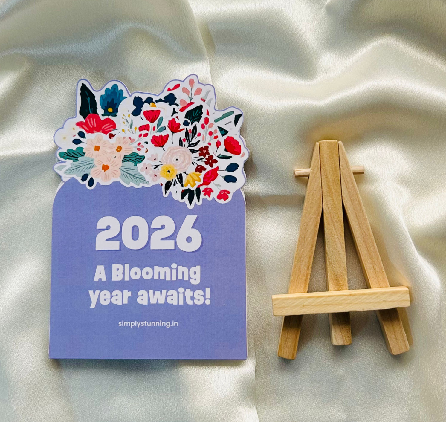 2026 Flowers Desk Calendar