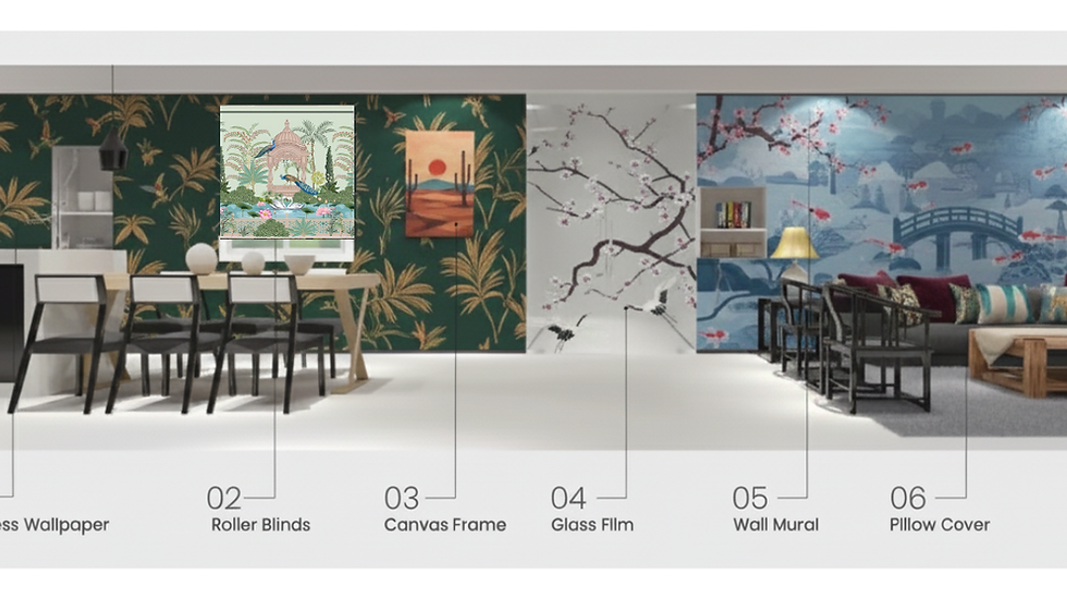 Eye-level view of a modern living room with stylish furniture