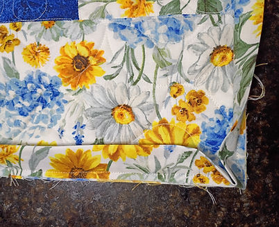 sew binding to front only