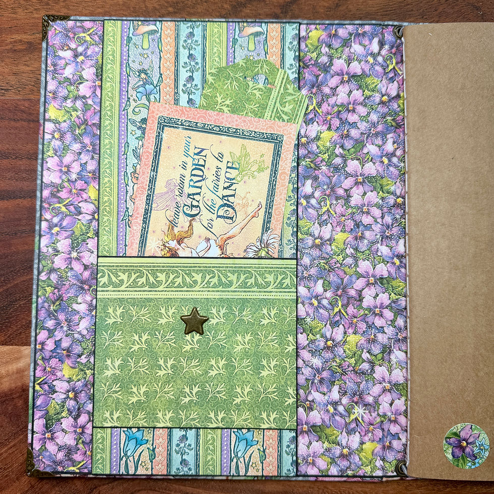 Thumbnail: Inside cover with storage pocket and fairy details