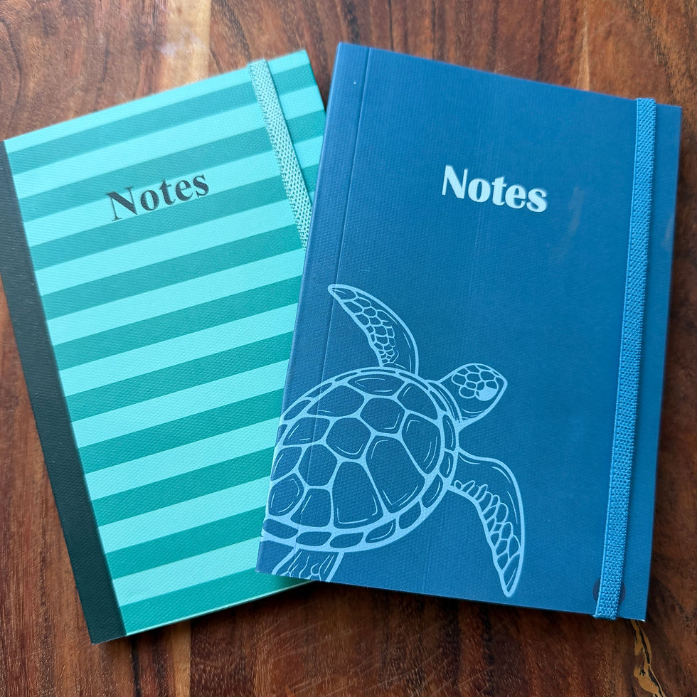 Thumbnail: A6 notebooks with durable cover and elastic closure in a range of designs.