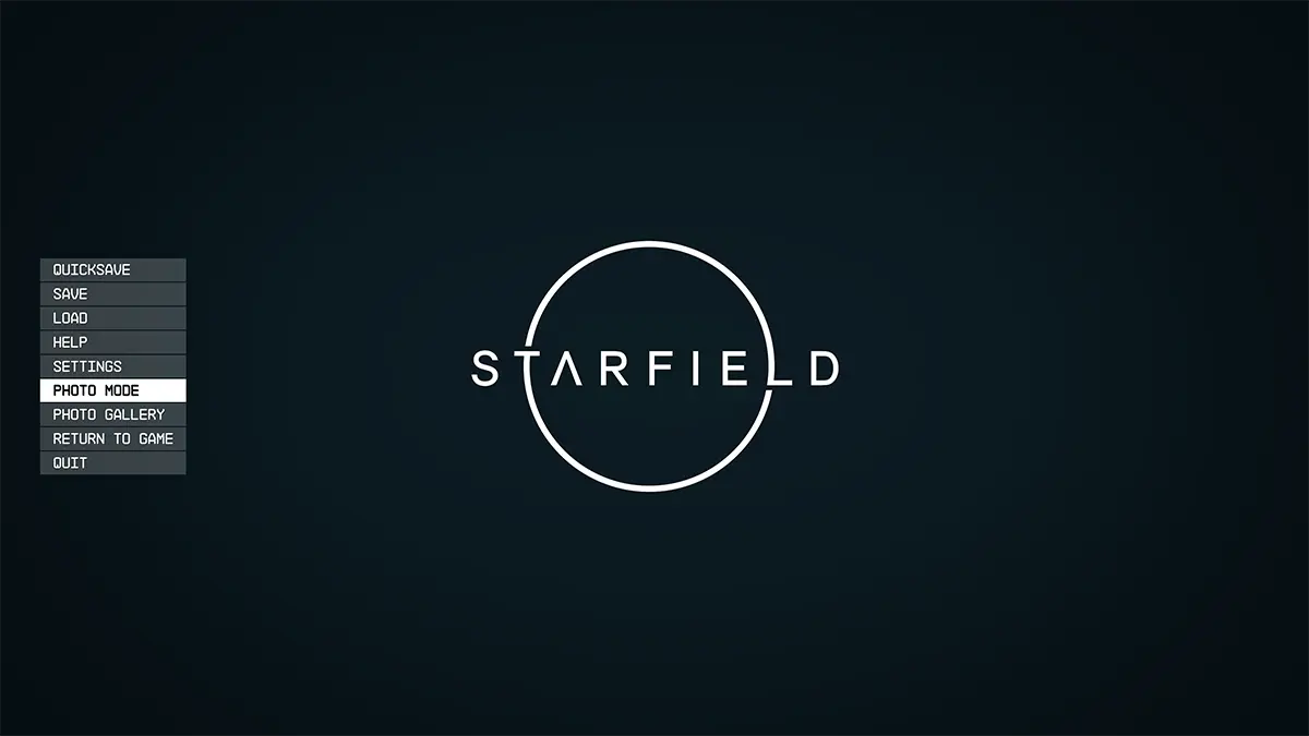 Starfield Photo Mode Access