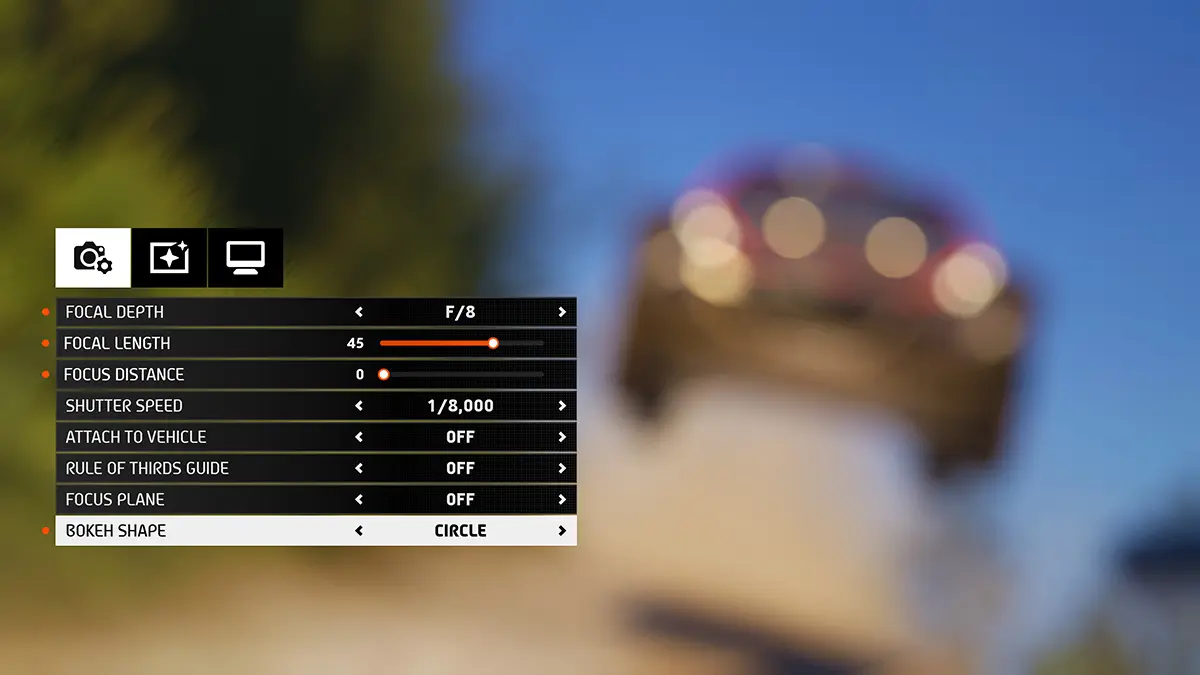 EA Sports WRC Bokeh Circular