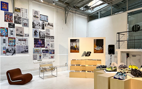 Pop up New Balance-Paris-exposition-Onlylight-montage-evenement