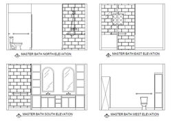 Master Bath Elevations