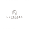 Logotipo de Supellex Home Furniture con diseño de línea para muebles del hogar.