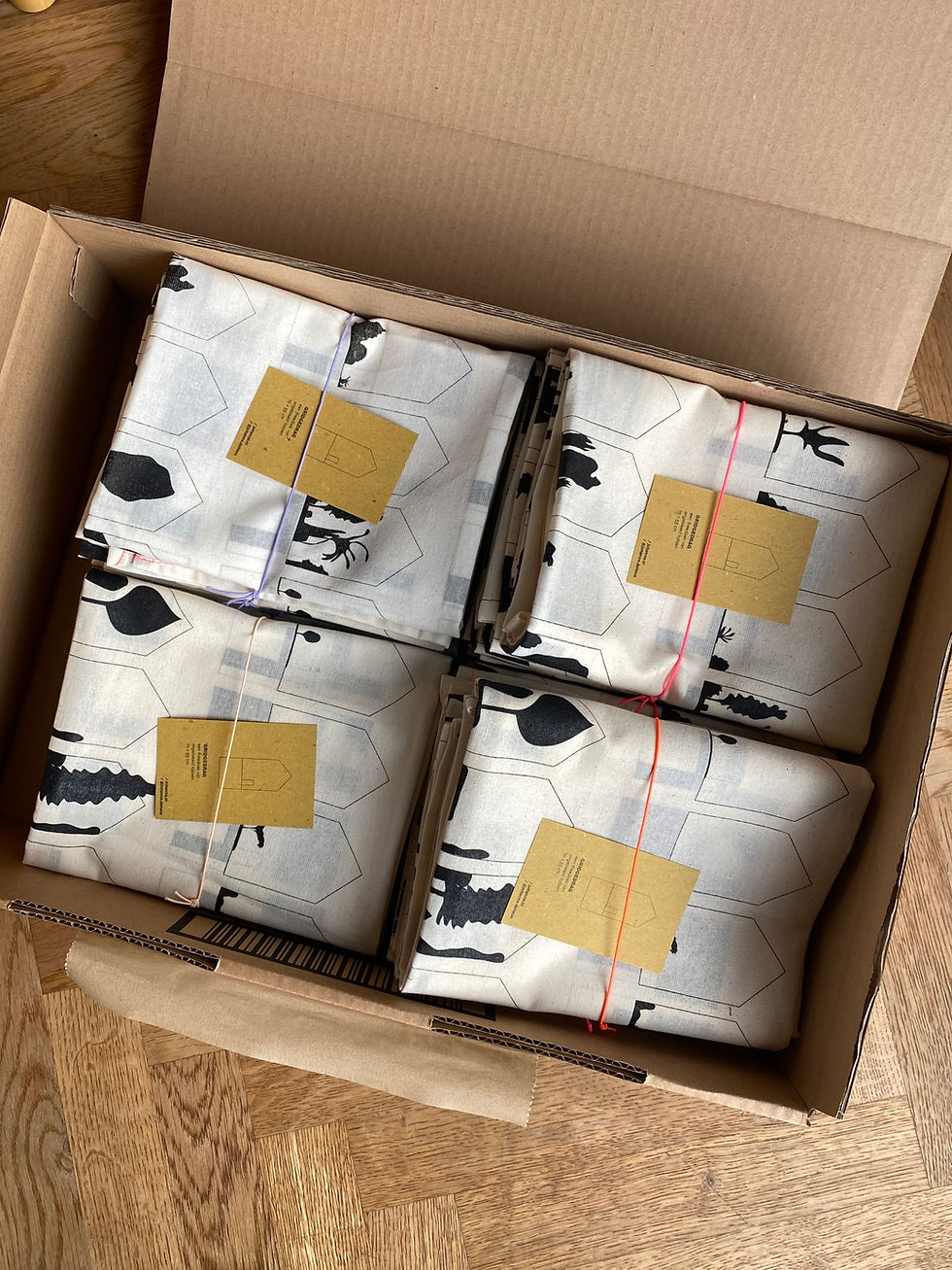 Thumbnail: Screen printing tea towel 'Gridgedrag'